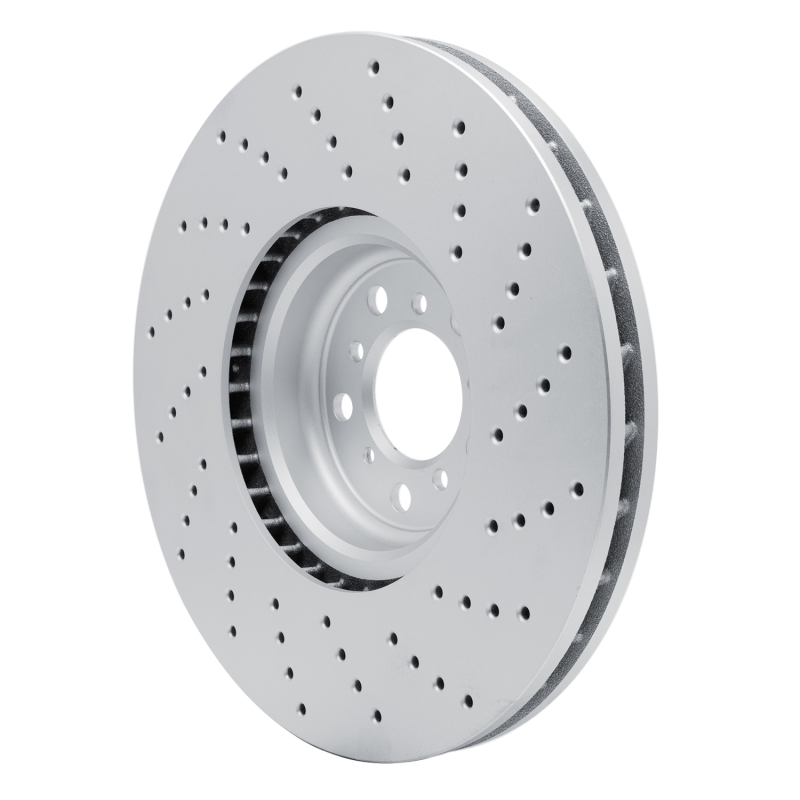 BMW X5 Brake Rotor (1) - Left Front - R1 Concepts - Drilled Carbon Alloy GeoMET - `15-`19